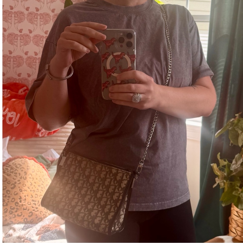 Authentic: Vintage, Christian Dior Trotter pouch converted to Crossbody - Picture 12 of 13